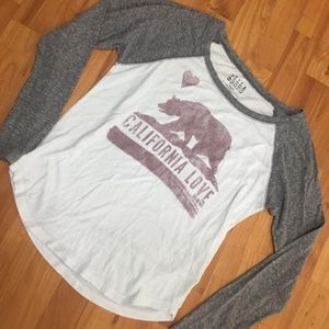 Billabong Cali Love Bear raglan tee